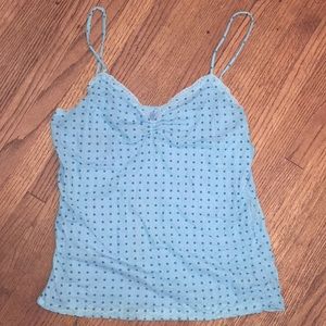 Light blue Woman’s camisole with darker blue dots